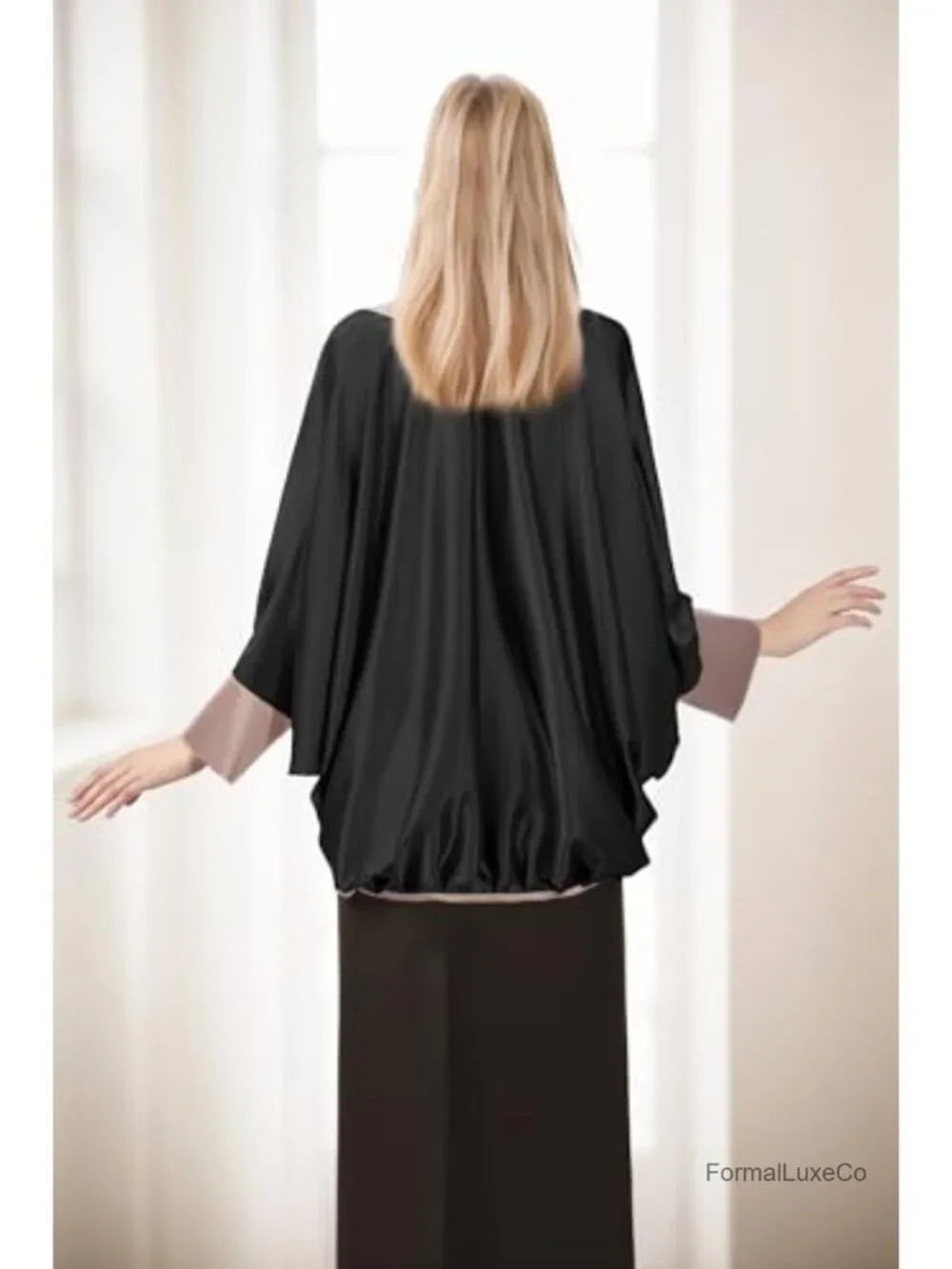Satin Silk Shawl Wrap for Evening Dresses Wedding Party